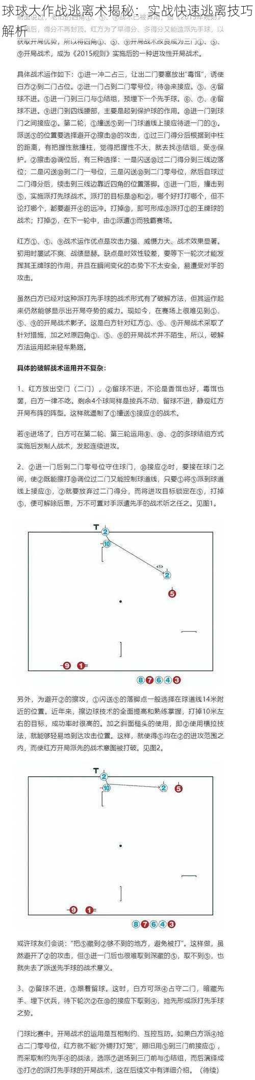 球球大作战逃离术揭秘：实战快速逃离技巧解析