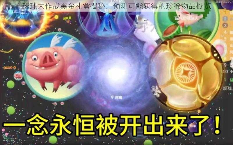 球球大作战黑金礼盒揭秘：预测可能获得的珍稀物品概览