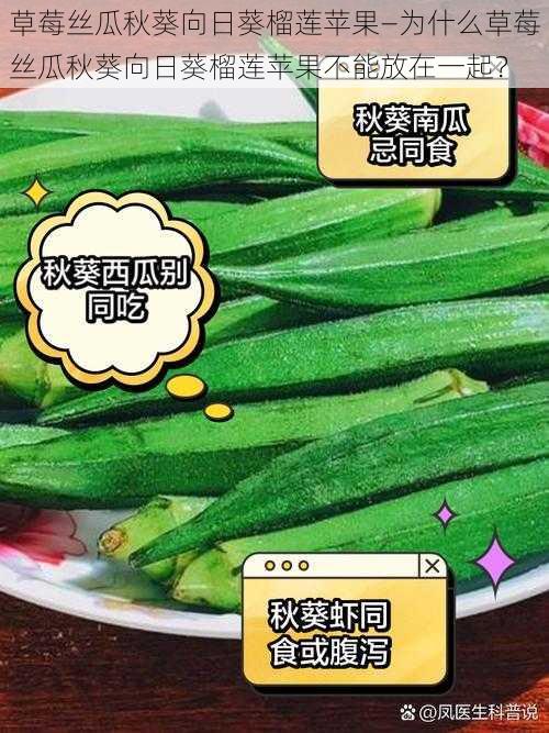 草莓丝瓜秋葵向日葵榴莲苹果—为什么草莓丝瓜秋葵向日葵榴莲苹果不能放在一起？