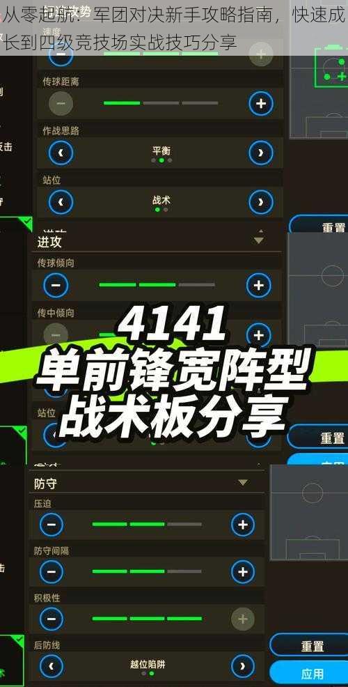 从零起航：军团对决新手攻略指南，快速成长到四级竞技场实战技巧分享