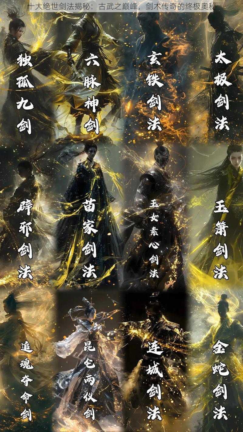 十大绝世剑法揭秘：古武之巅峰，剑术传奇的终极奥秘