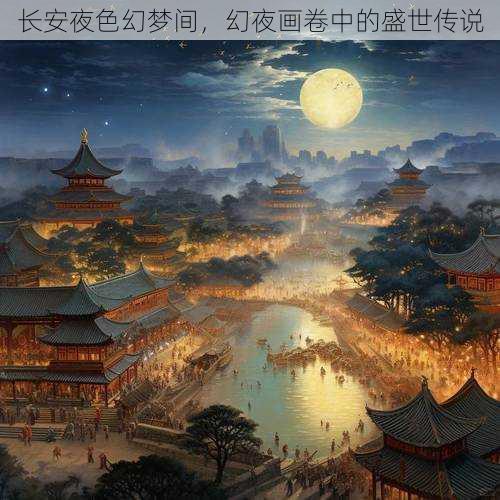 长安夜色幻梦间，幻夜画卷中的盛世传说