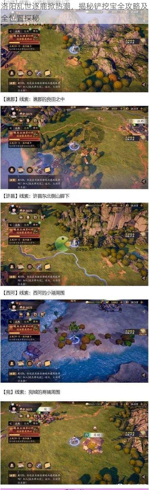 洛阳乱世逐鹿掀热潮，揭秘铲挖宝全攻略及全位置探秘