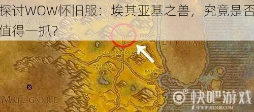 探讨WOW怀旧服：埃其亚基之兽，究竟是否值得一抓？