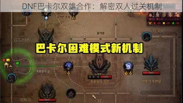 DNF巴卡尔双雄合作：解密双人过关机制